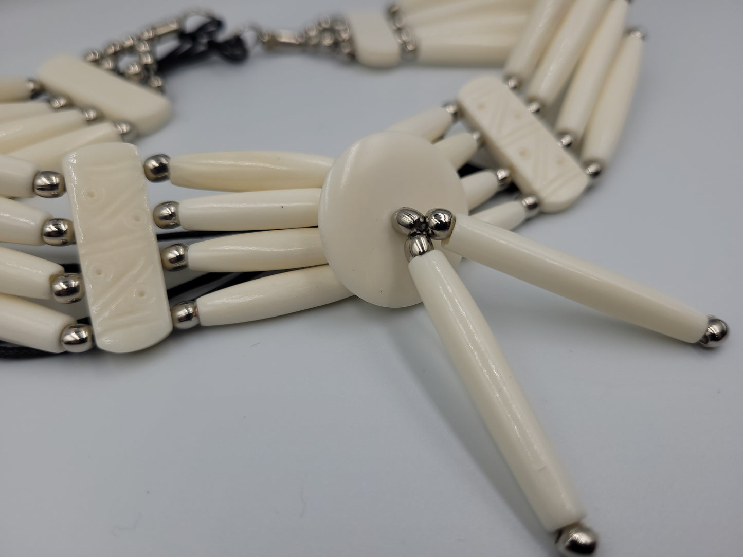 Luna Frost Bone Choker Necklace