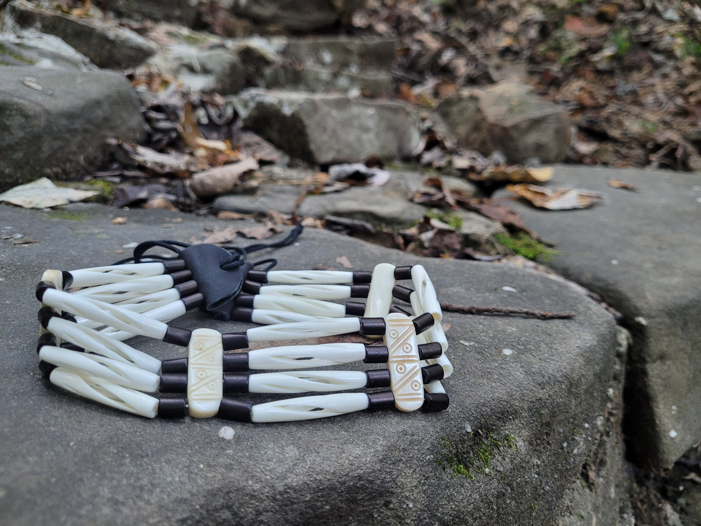 Mystic Trails Bone Choker Necklace