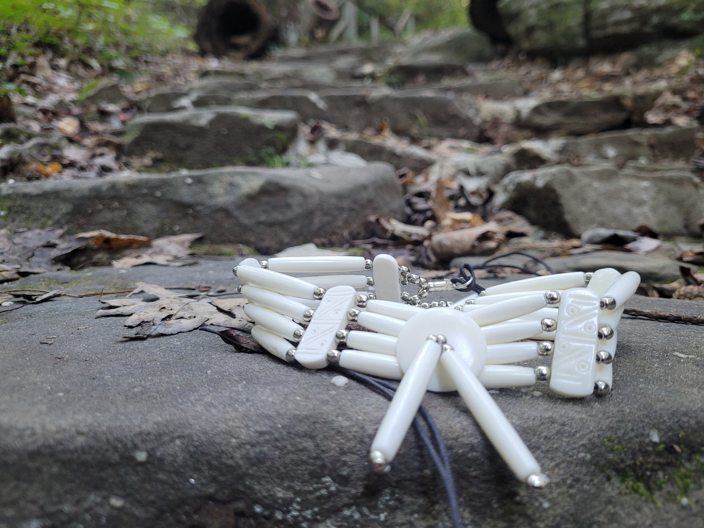 Luna Frost Bone Choker Necklace