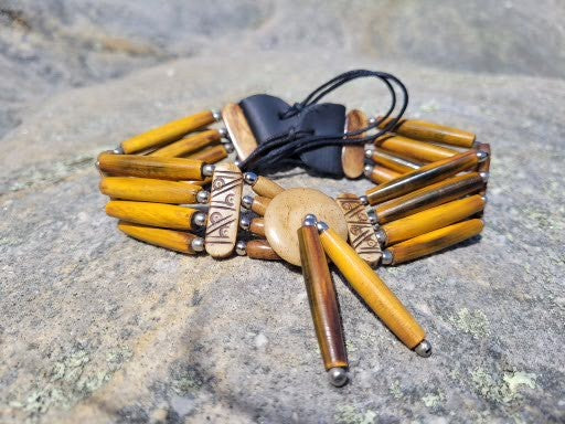 Chestnut Chic Real Bone Choker Necklace
