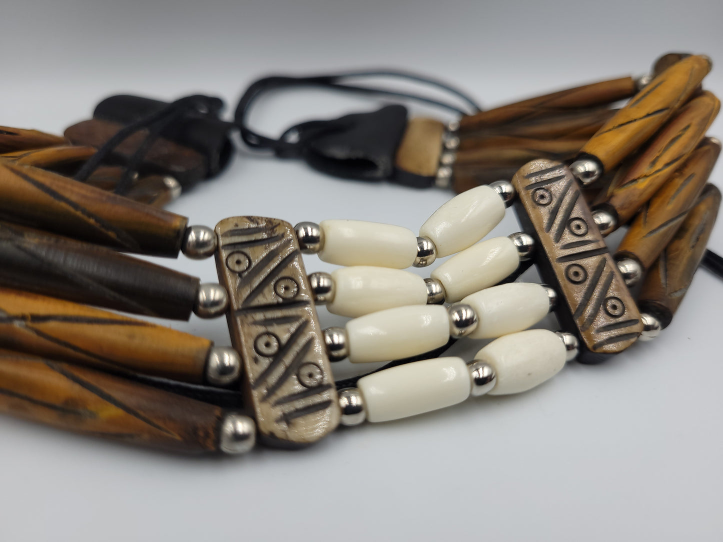 Sandstone Serenity Bone Choker Necklace