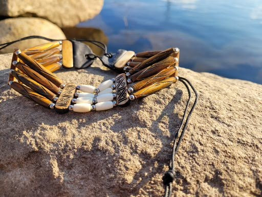 Sandstone Serenity Bone Choker Necklace